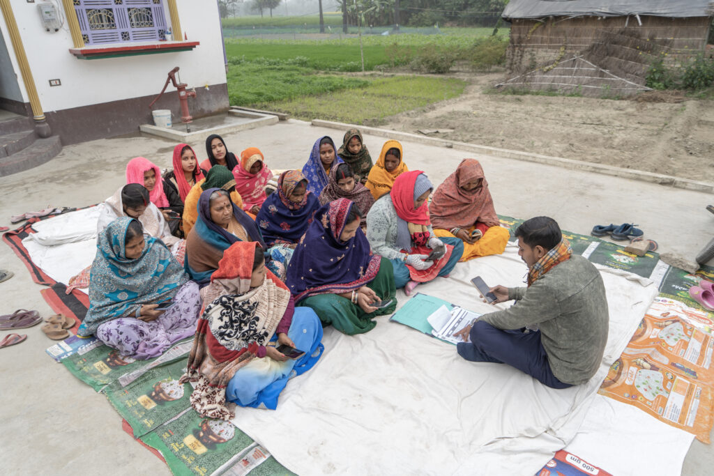 A group of women attending a training.