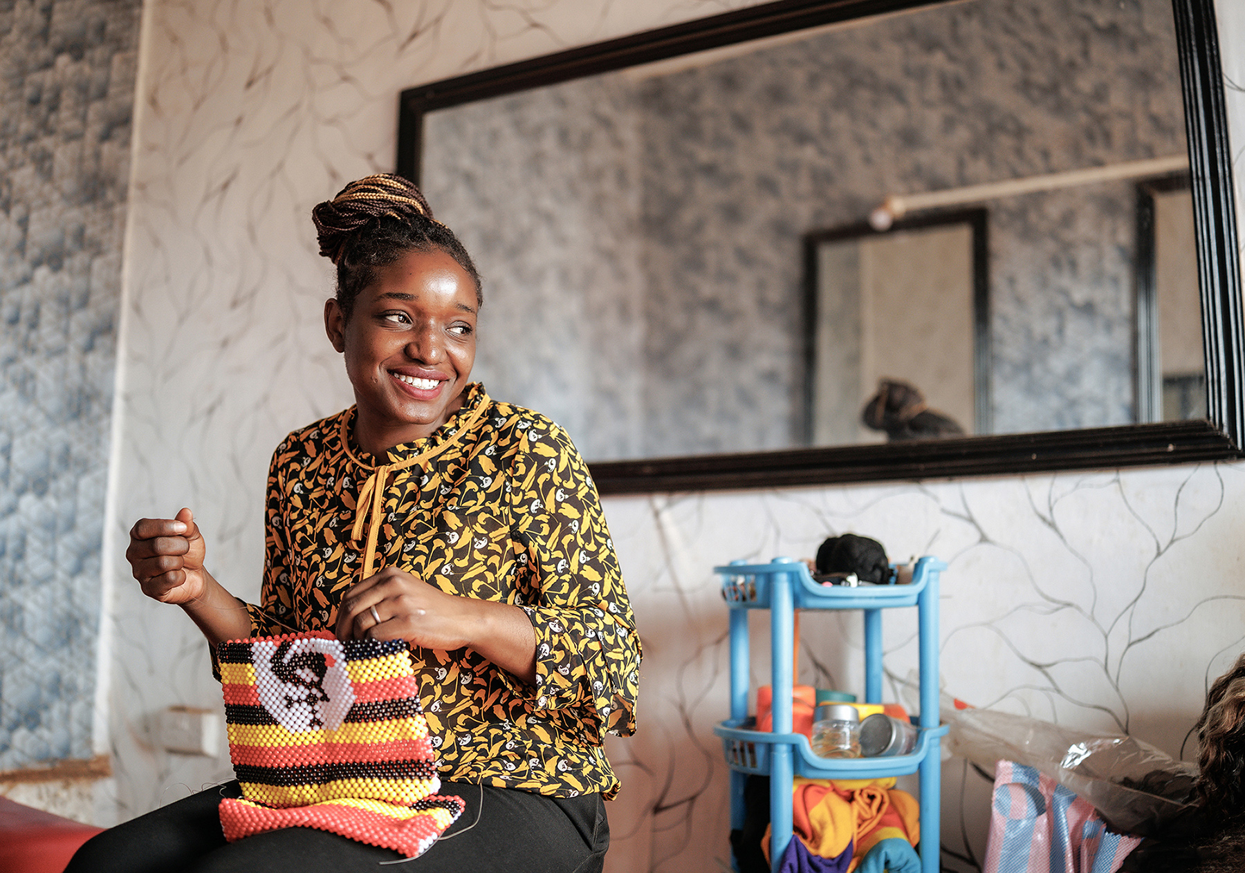 Kongolo Fatuma's salon in Kampala, Uganda