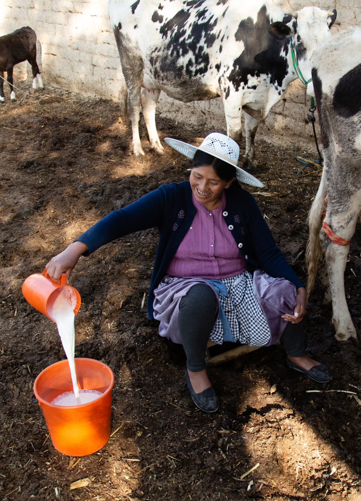 Sulema on her farm in Cochabamba, Bolivia